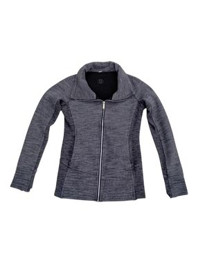Lululemon Radiant II Full Zip Jacket Heather Grey Women's Size 6 Athleisure